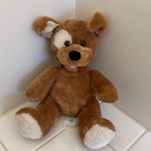 Build A Bear BROWN SUGAR PUPPY 2010 White Patch Eye 12" BAB Dog Spot Retired